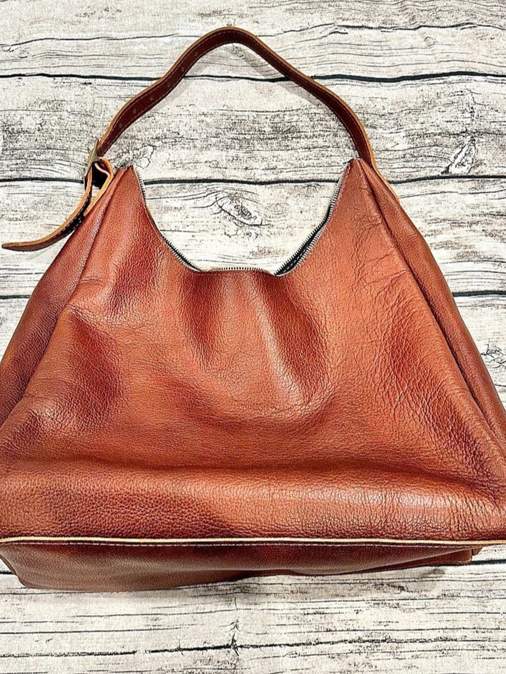 Portland Leather Goods Oversized Aspen Hobo Bag in Asheville